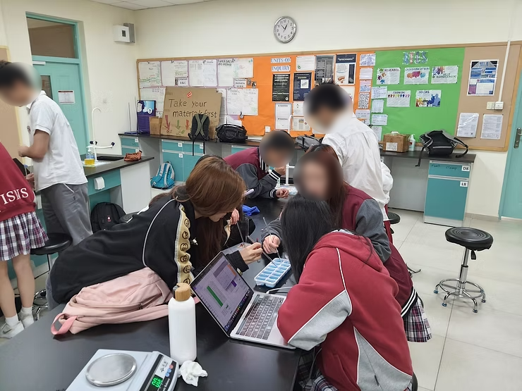 Students working collaboratively